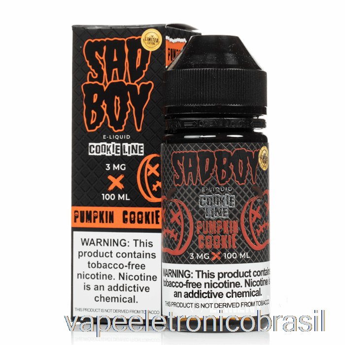 Biscoito De Abóbora Vape Vaporesso - Sadboy - 100ml 3mg